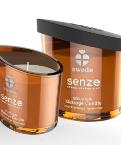 SWEDE - SENZE SEDUCTION MASSAGEKERZE - NELKE, ORANGE, LAVENDEL