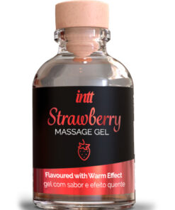 INTT MASSAGE  ORAL SEX - MASSAGEGEL MIT HEISSEM EFFEKT ERDBEERGESCHMACK