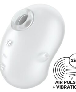 SATISFYER - CUTIE GHOST AUFLEGEVIBRATOR WEISS