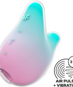 SATISFYER - MERMAID VIBES STIMULATOR  VIBRATOR MINT UND PINK