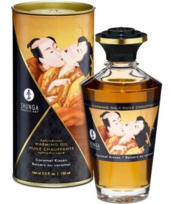 SHUNGA - MASSAGEÖL MIT WÄRMEEFFEKT, KARAMELLGESCHMACK 100 ML