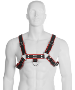 LEATHER BODY - KETTENGURT III SCHWARZ / ROT