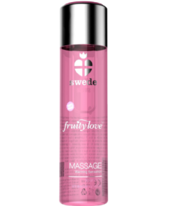 SWEDE - FRUITY LOVE MASSAGEÖL MIT WÄRMENDEM EFFEKT ERDBEERSCHAUMWEIN 120 ML