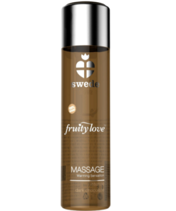 SWEDE - FRUITY LOVE MASSAGEÖL MIT WÄRMENDEM EFFEKT INTENSIVE DUNKLE SCHOKOLADE 120 ML
